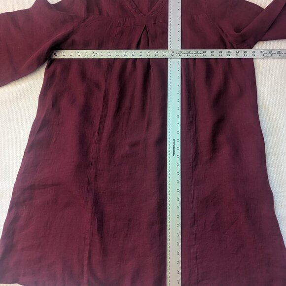 Burgundy Linen Gudrun Sjoden Dress - Picture 3 of 7